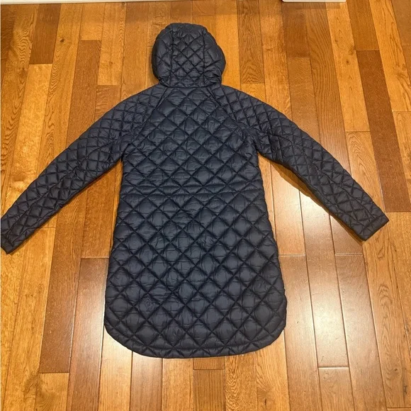 Athleta Navy Whisper Featherless Quilted Parka Jacket (Size XXS) - Picture 7 of 7